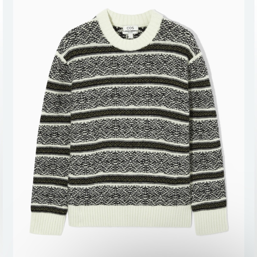 COS %100 Wool Crew Neck Sweater size L